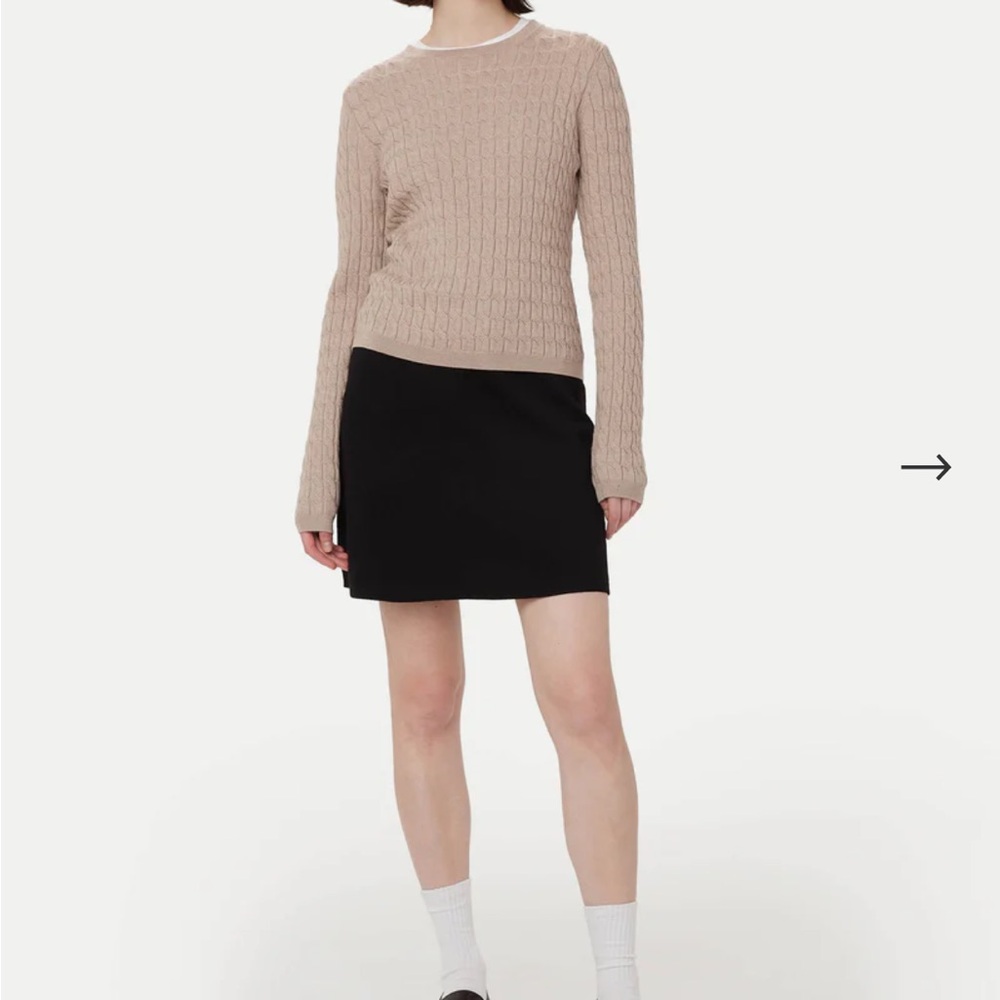 The Compact Mini Skirt in Black